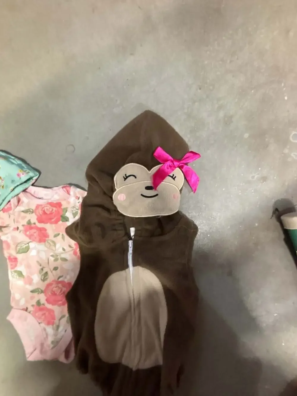 Newborn bundle Plush Monkey Costume Size Newborn Infant One Piece